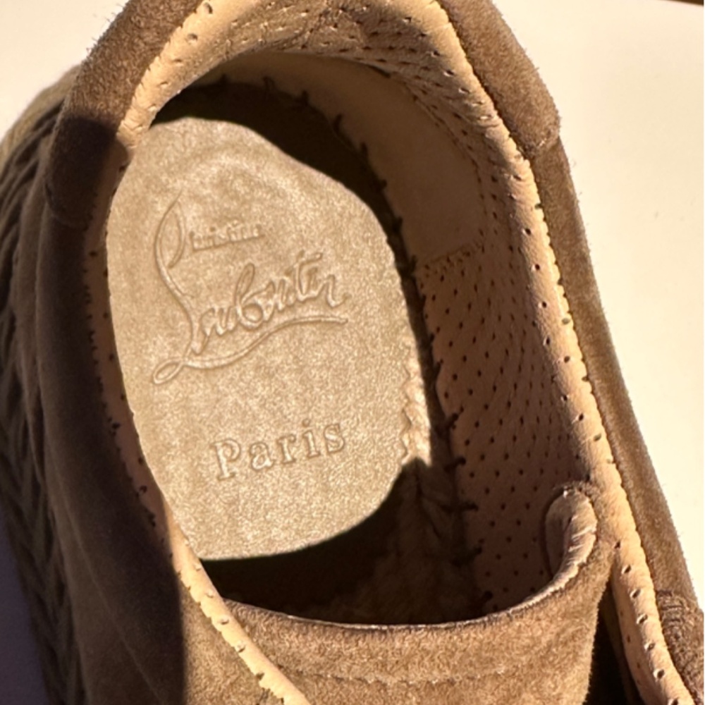 Christian Louboutin Espasneak suede espadrille sneakers - size 7 color- Crumble - Picture 8 of 11